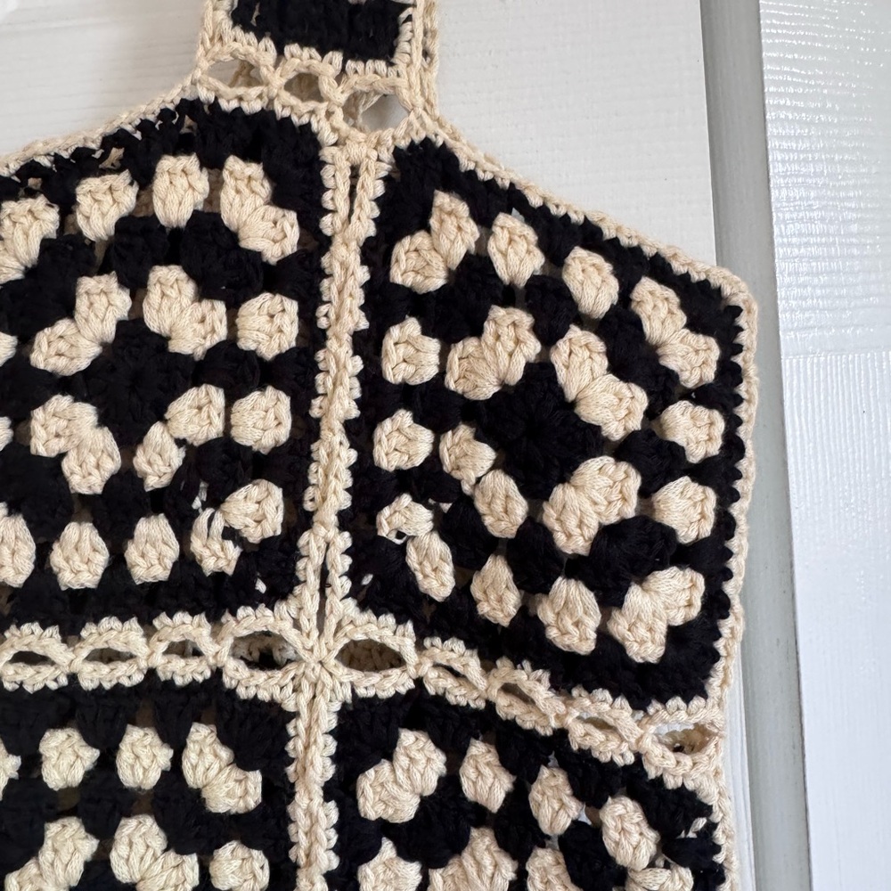 VICI Collection Solana Crochet Mini Dress NWOT - Picture 5 of 5